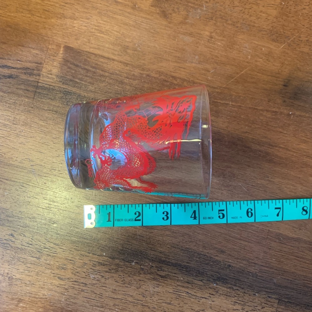 Red Glass Drinkware for Dining - Picture 6 of 7